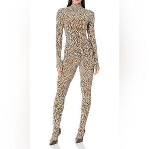Norma Kamali Leopard Print Jumpsuit